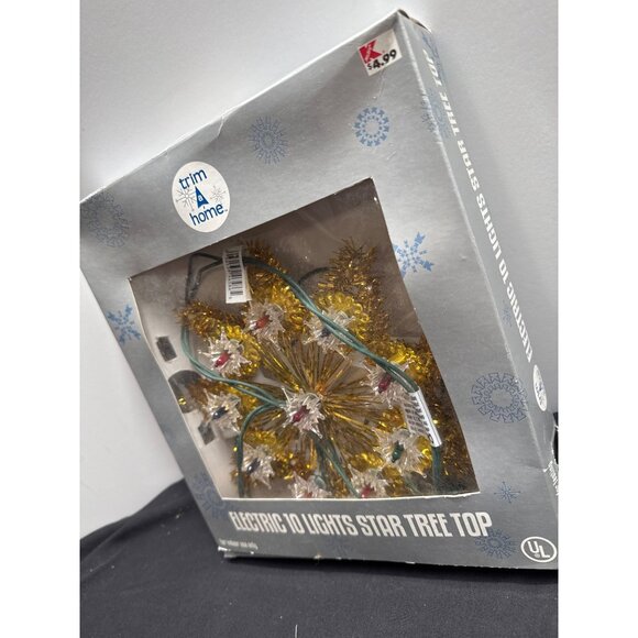 Trim A Home Electric 10 Lights Star Tree Top For Indoor Use Only - Picture 2 of 7